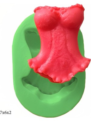 Butedo Dekoratif Kenar Şeklinde Silikon Şeker Hamuru Sabun ve Mum Kalıbı