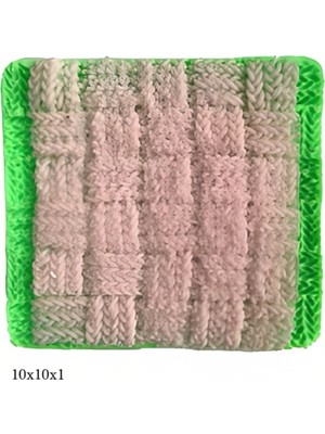 Butedo Dekoratif Kenar Şeklinde Silikon Şeker Hamuru Sabun ve Mum Kalıbı