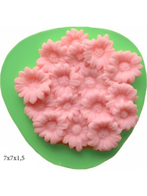 Butedo Dekoratif Kenar Şeklinde Silikon Şeker Hamuru Sabun ve Mum Kalıbı