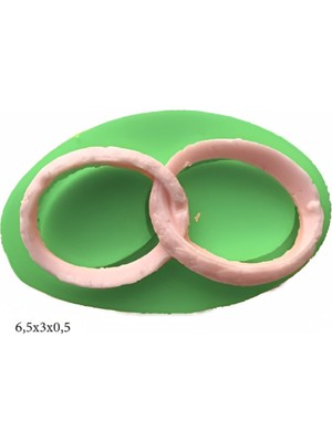 Butedo Dekoratif Kenar Şeklinde Silikon Şeker Hamuru Sabun ve Mum Kalıbı