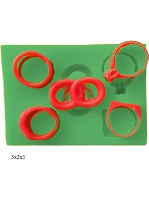 Butedo Dekoratif Kenar Şeklinde Silikon Şeker Hamuru Sabun ve Mum Kalıbı