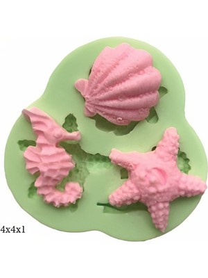 Butedo Dekoratif Kenar Şeklinde Silikon Şeker Hamuru Sabun ve Mum Kalıbı