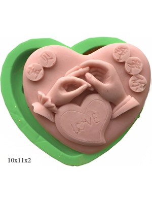 Butedo Dekoratif Kenar Şeklinde Silikon Şeker Hamuru Sabun ve Mum Kalıbı