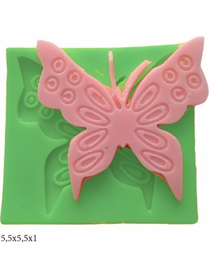 Butedo Dekoratif Kenar Şeklinde Silikon Şeker Hamuru Sabun ve Mum Kalıbı