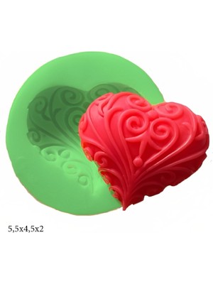 Butedo Dekoratif Kenar Şeklinde Silikon Şeker Hamuru Sabun ve Mum Kalıbı