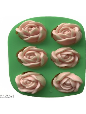 Butedo Dekoratif Kenar Şeklinde Silikon Şeker Hamuru Sabun ve Mum Kalıbı