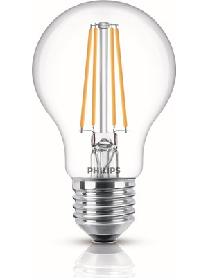 Philips LED 7W > 60W A60 E27 2700K LED Filament Ampul