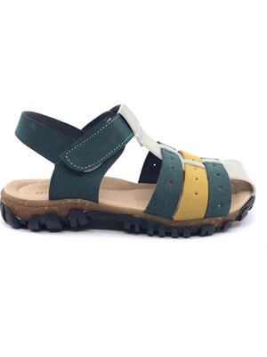 ARZEN 4006 Kafesli Erkek Çocuk Sandalet Ayakkabı