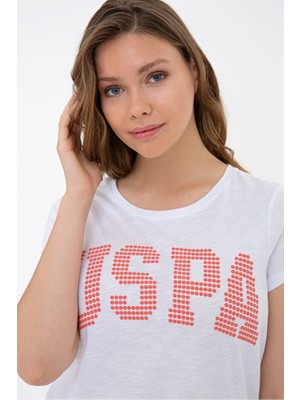 U.S. Polo Assn. Pembe Kadın T-Shirt