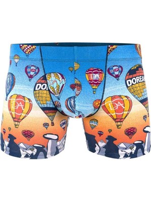 Doreanse Erkek Modal Çok Renkli Baskılı Torbalı Boxer 1819
