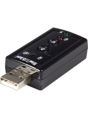 Boblov USB 2.0 7.1-Channel Virtual USB 3D Stereo Audio Adapter USB Ses Kartı
