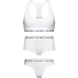 Kadın Basic 3'lü Büstiyer Boxer String Takım