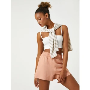 Rahat Kesim Şort Beli Kalın Lastikli