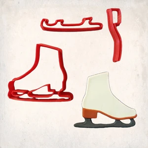 Buz Pateni Detay Kurabiye Kalıp Seti 3’lü