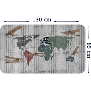 Harita Sepeti Eğitici Dünya Haritası Dünya Atlası Çocuk ve Bebek Odası Duvar Sticker  3804XL