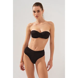Pierre Cardin Clarke Balenli Kaplı Straplez Bikini Takım SIYAH231231