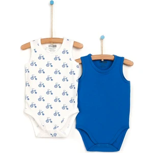 HelloBaby 2li Bisiklet Organik Atlet Body Erkek Bebek