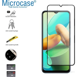 Zte Blade V30 Vita Tam Kaplayan Çerçeveli Tempered Ekran Koruyucu - Siyah AL3276