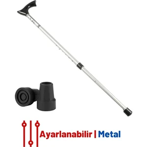 Pongnas Siyah Yükseklik Ayarlanabilir Metal Baston 716433