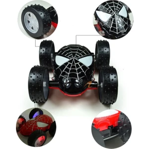 Oyuncak Araba Takla Atan Sürtmeli Spıderman Işıklı Örümcek Araba