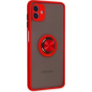 Samsung Galaxy A04 Kılıf Silikon Montreal Yüzüklü Standlı + Ekran Koruyucu
