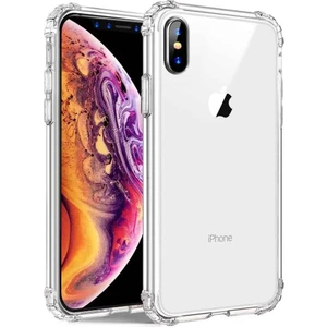 Smart Tech Apple iPhone Xs Shock Absorbing Darbe Emicili Şeffaf Silikon Kılıf