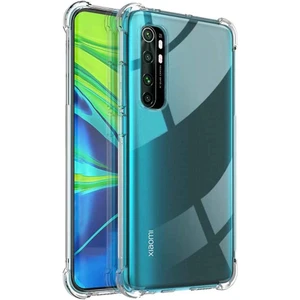 Smart Tech Xiaomi Mi Note 10 Lite Shock Absorbing Darbe Emicili Şeffaf Silikon Kılıf