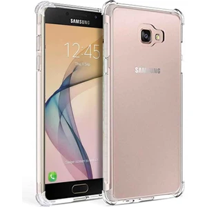 Smart Tech Samsung Galaxy J7 Prime Shock Absorbing Darbe Emicili Şeffaf Silikon Kılıf