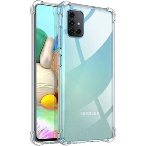 Smart Tech Samsung Galaxy A71 Shock Absorbing Darbe Emicili Şeffaf Silikon Kılıf