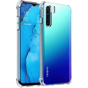 Smart Tech Oppo A91 Shock Absorbing Darbe Emicili Şeffaf Silikon Kılıf