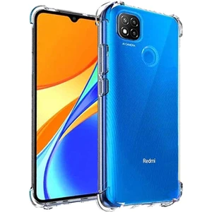 Smart Tech Xiaomi Redmi 9c Shock Absorbing Darbe Emicili Şeffaf Silikon Kılıf