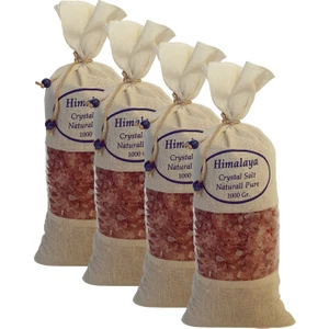 Zencefil Organik Himalaya Tuzu Iri Granül Pembe - 4 Kg. Orijinal Bez Torba