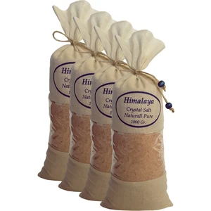 Zencefil Organik Himalaya Tuzu Öğütülmüş Ince Pembe Renk 4 Kg. Bez Torbada