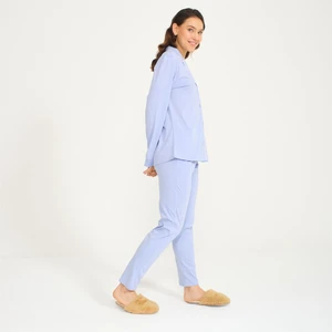 Kadın Gömlek Pantolon Pijama Takımı