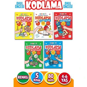 4 - 6 Yaş Oyunlarla Eğlenceli Kodlama Etkinlikleri 5 Kitap