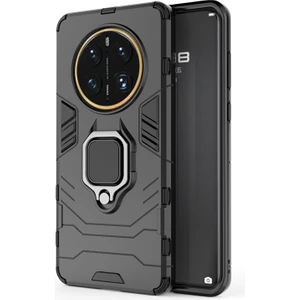 Huawei Mate 50 Pro Batman Serisi Yüzük Standlı Armor Kılıf - Siyah AL3349