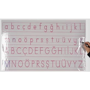 Kağıt Tahta Harfli Klavuz Abcde….abcde 120X56 Pan 783