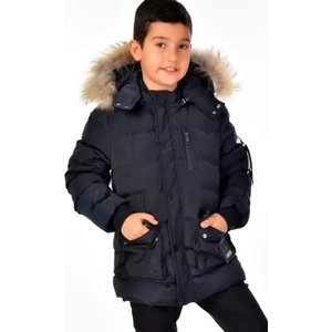 Benitto Kids Erkek Çocuk Natürel Kürklü Mont 51254