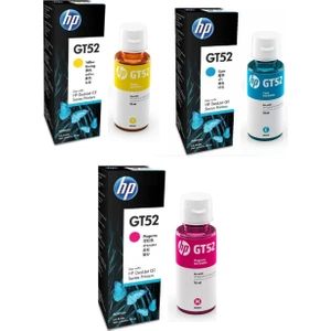 GT52 Gt-52 4QA85A 3 Renk Orjinal Mürekkep Seti 70ML.  I1AUQ72