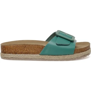 Nine West DESNA 3FX Yeşil Kadın Düz Terlik