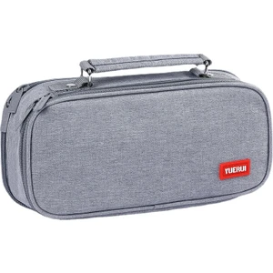 Büyük Kapasiteli Kalem Kutusu - Gri (Yurt Dışından)