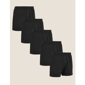 Marks & Spencer Saf Pamuklu 5'li Cool & Fresh™ Boxer Seti