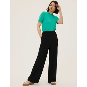 Marks & Spencer Regular Fit Wide Leg Pantolon