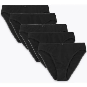 Marks & Spencer 5'li Cotton Lycra® High Leg Külot Seti