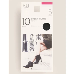 Marks & Spencer 5'li 10 Denye Mat Külotlu Çorap Seti