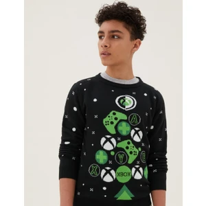 Marks & Spencer Xbox™ Yuvarlak Yaka Örme Kazak