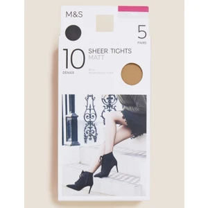 Marks & Spencer 5'li 10 Denye Mat Külotlu Çorap Seti