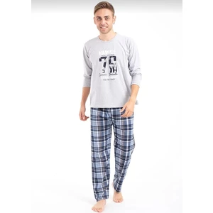 Over Pazar Erkek Baskılı Pijama Takımı Uzun Kollu Erkek Pijama Takımı Uzun Kollu Pijama Takımı Erkek Pijaması TBUKPJM001