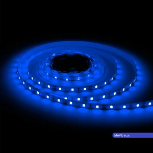 Şerit LED 60 Led'li Mavi Işık 7W 5 Metre AS01-00806