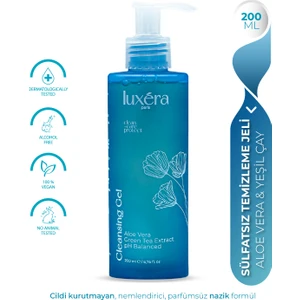 Luxera Paris Yüz Temizleme Jeli, Yeşil Çay & Aloe Vera Içeren, Vegan Günlük Yüz Yıkama Jeli